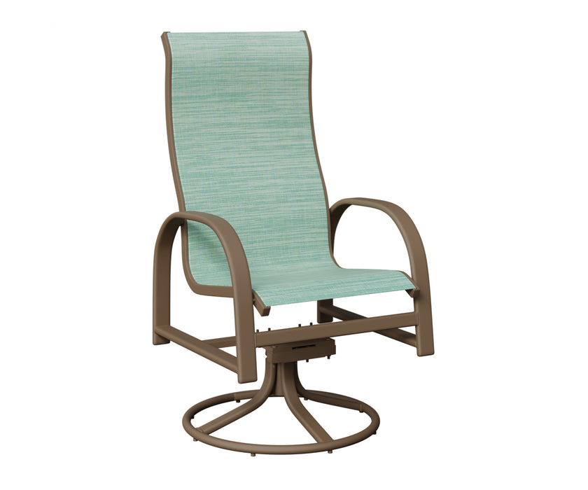Berlin Gardens Murphy High Back Swivel Rocker Dining Chair