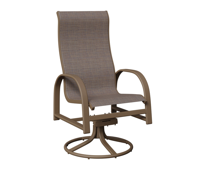 Berlin Gardens Murphy High Back Swivel Rocker Dining Chair
