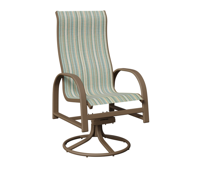 Berlin Gardens Murphy High Back Swivel Rocker Dining Chair