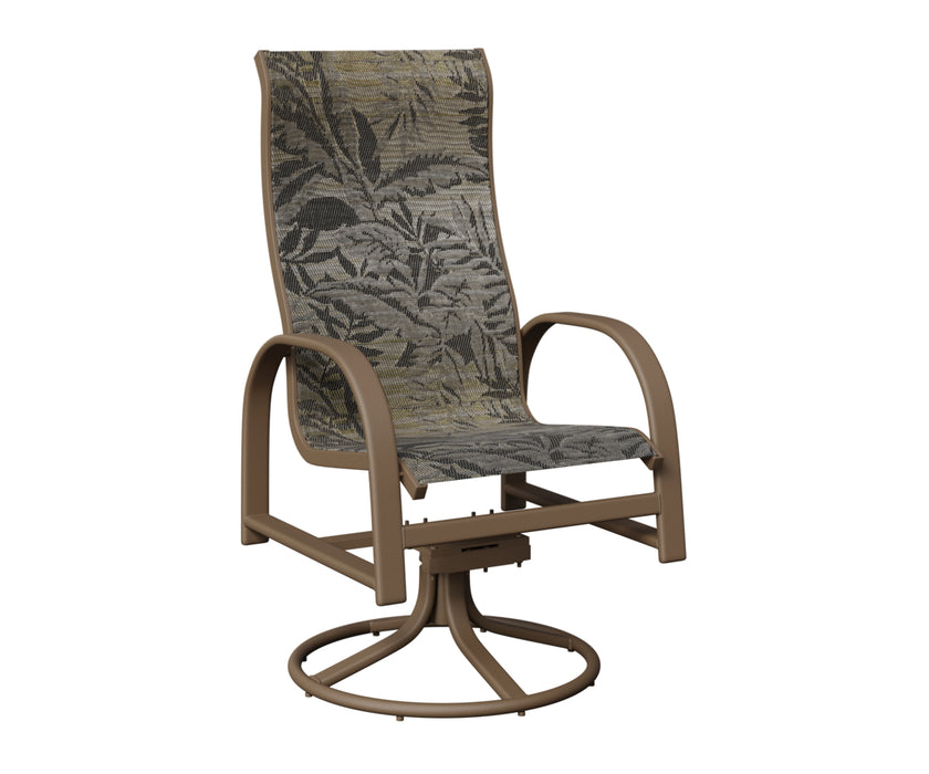 Berlin Gardens Murphy High Back Swivel Rocker Dining Chair