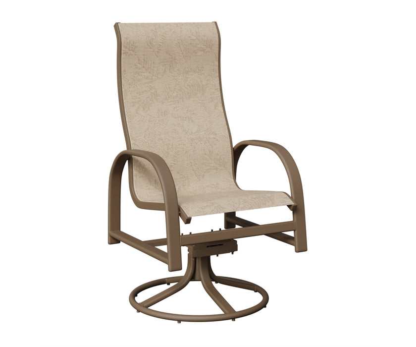 Berlin Gardens Murphy High Back Swivel Rocker Dining Chair
