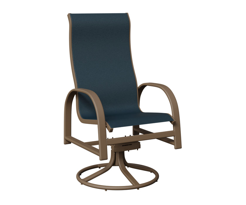Berlin Gardens Murphy High Back Swivel Rocker Dining Chair