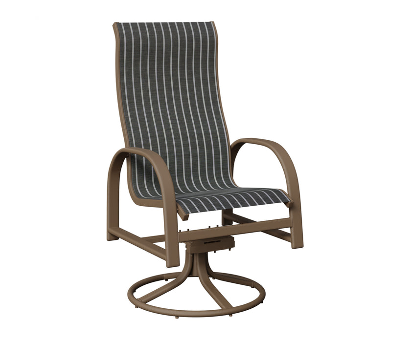 Berlin Gardens Murphy High Back Swivel Rocker Dining Chair