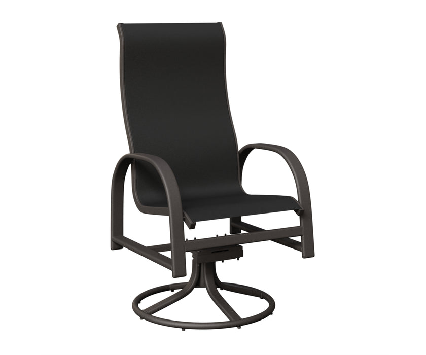 Berlin Gardens Murphy High Back Swivel Rocker Dining Chair