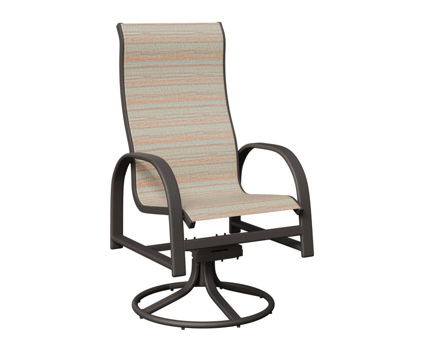 Berlin Gardens Murphy High Back Swivel Rocker Dining Chair