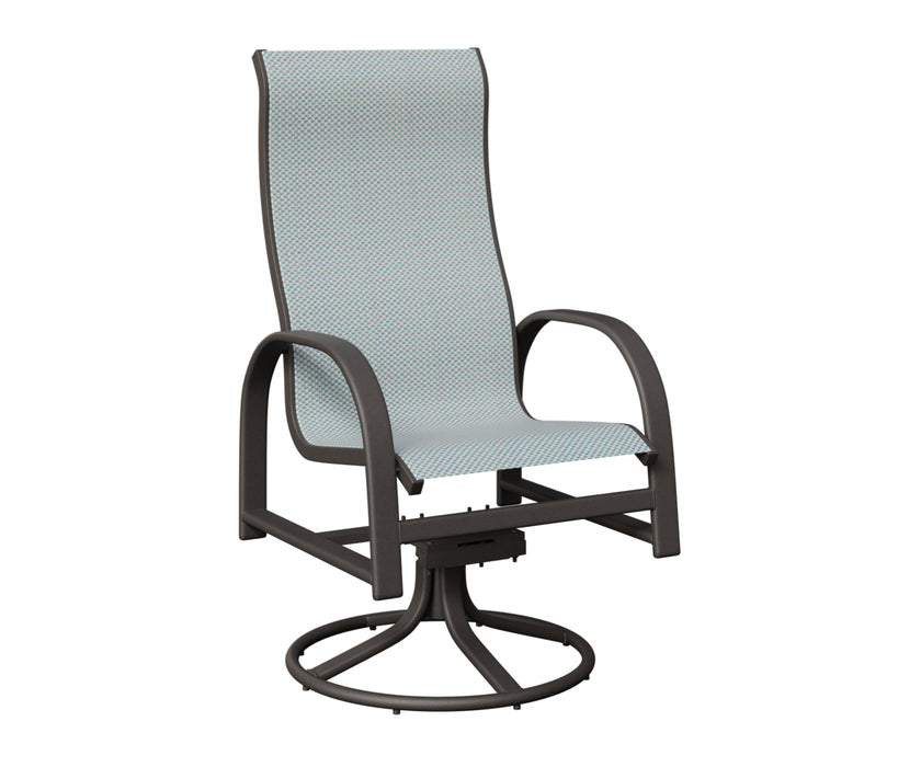 Berlin Gardens Murphy High Back Swivel Rocker Dining Chair