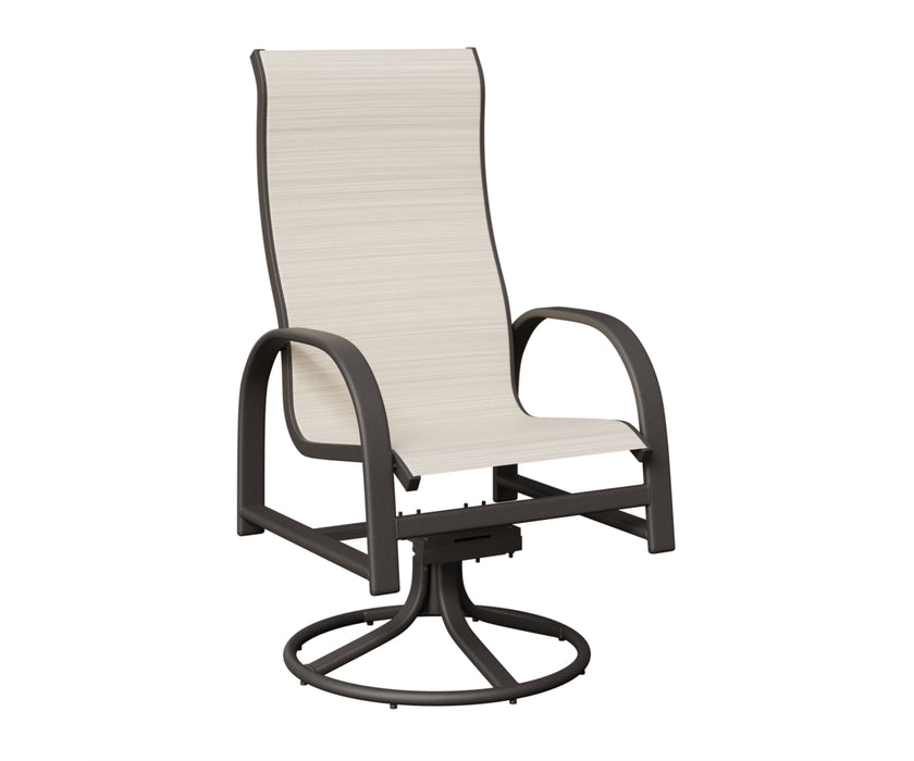 Berlin Gardens Murphy High Back Swivel Rocker Dining Chair