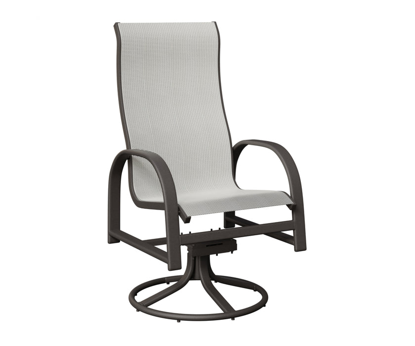 Berlin Gardens Murphy High Back Swivel Rocker Dining Chair