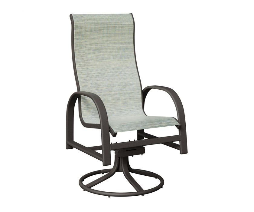 Berlin Gardens Murphy High Back Swivel Rocker Dining Chair