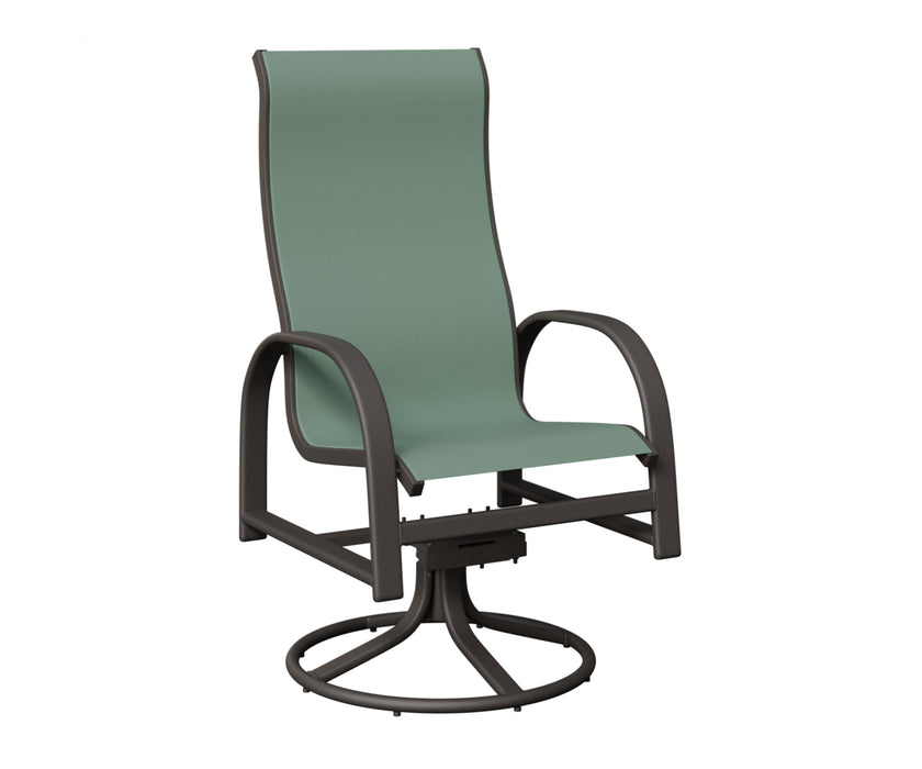 Berlin Gardens Murphy High Back Swivel Rocker Dining Chair