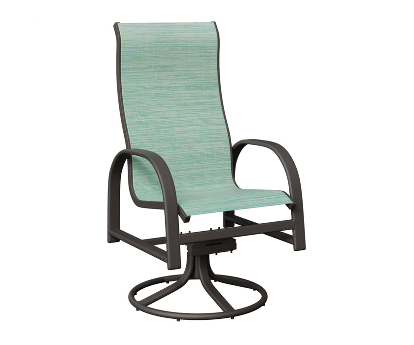 Berlin Gardens Murphy High Back Swivel Rocker Dining Chair