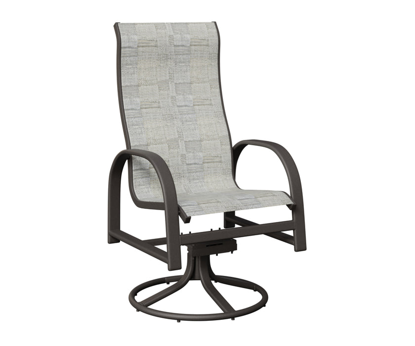 Berlin Gardens Murphy High Back Swivel Rocker Dining Chair