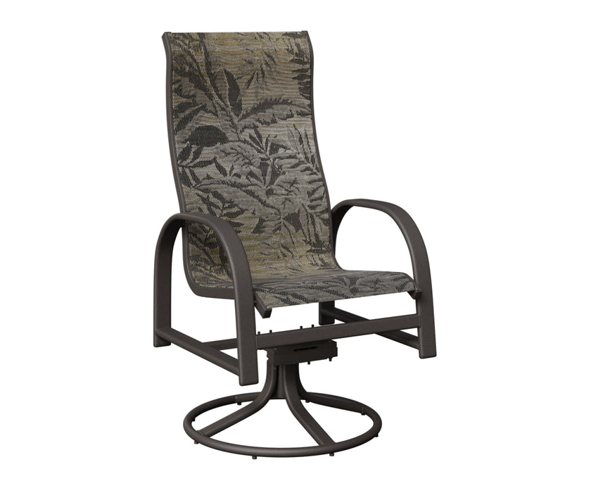 Berlin Gardens Murphy High Back Swivel Rocker Dining Chair