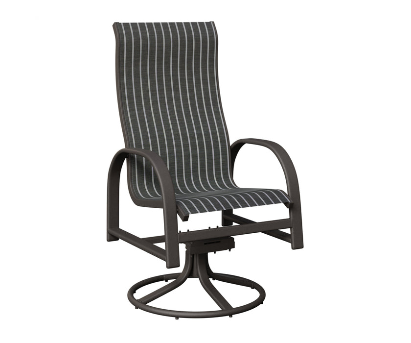 Berlin Gardens Murphy High Back Swivel Rocker Dining Chair