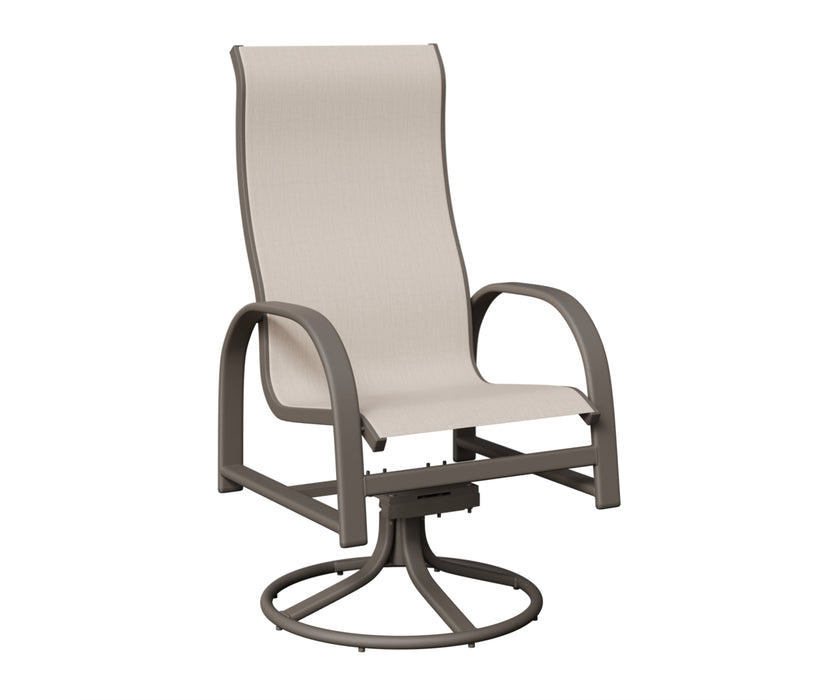 Berlin Gardens Murphy High Back Swivel Rocker Dining Chair