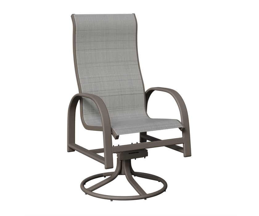 Berlin Gardens Murphy High Back Swivel Rocker Dining Chair