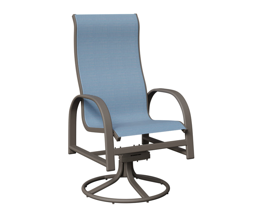 Berlin Gardens Murphy High Back Swivel Rocker Dining Chair