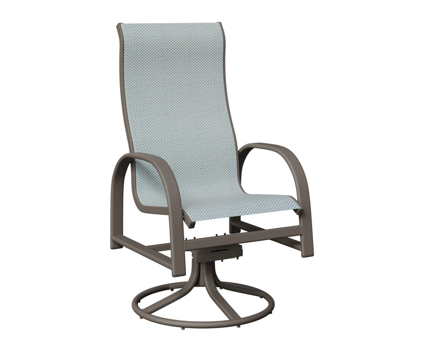 Berlin Gardens Murphy High Back Swivel Rocker Dining Chair