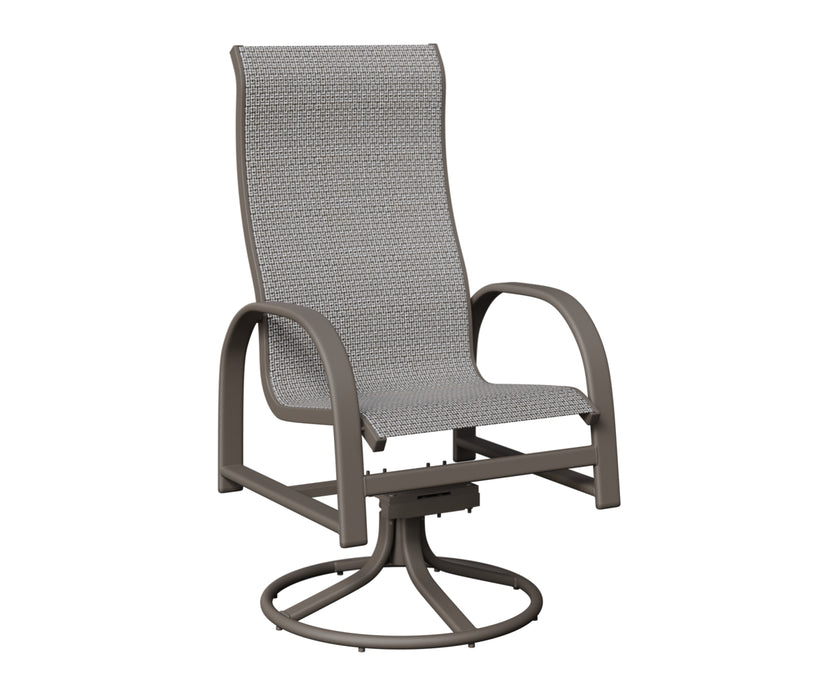 Berlin Gardens Murphy High Back Swivel Rocker Dining Chair