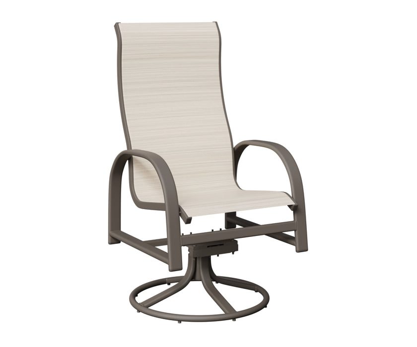 Berlin Gardens Murphy High Back Swivel Rocker Dining Chair
