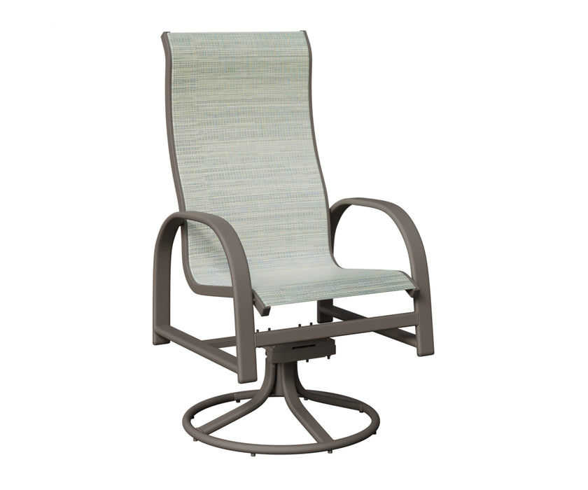 Berlin Gardens Murphy High Back Swivel Rocker Dining Chair