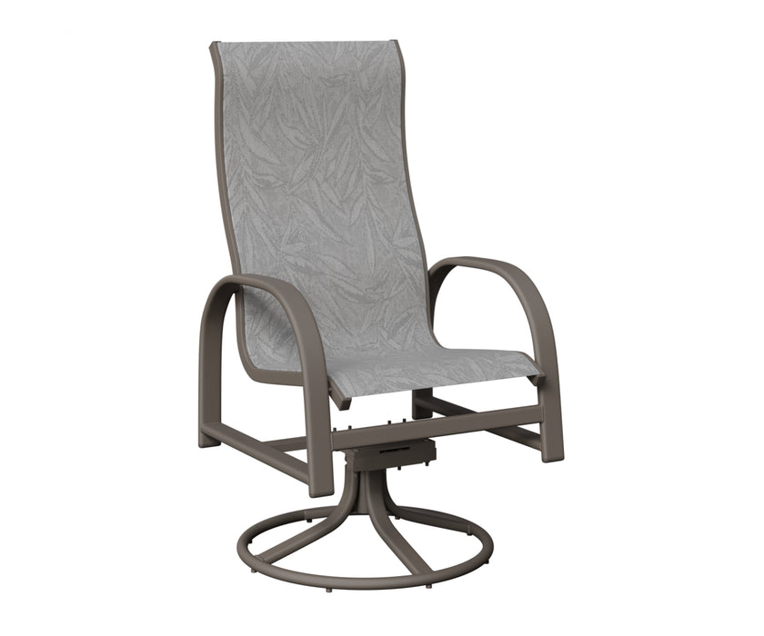 Berlin Gardens Murphy High Back Swivel Rocker Dining Chair