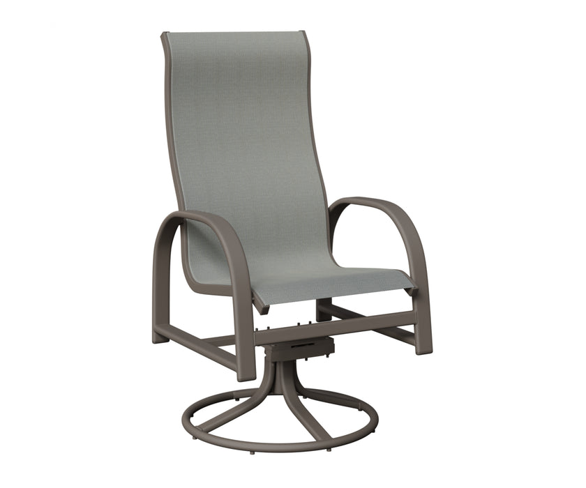 Berlin Gardens Murphy High Back Swivel Rocker Dining Chair