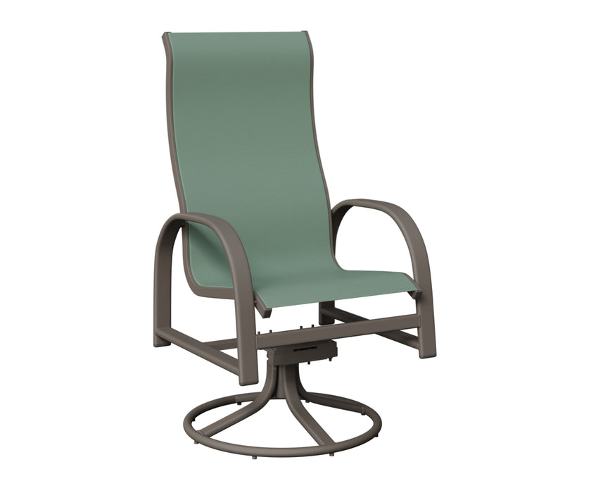 Berlin Gardens Murphy High Back Swivel Rocker Dining Chair