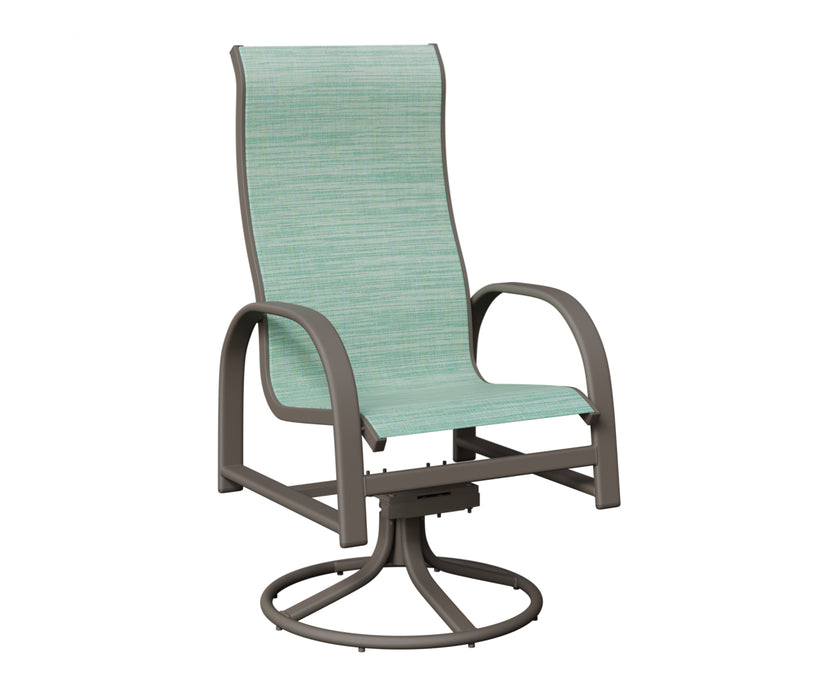 Berlin Gardens Murphy High Back Swivel Rocker Dining Chair