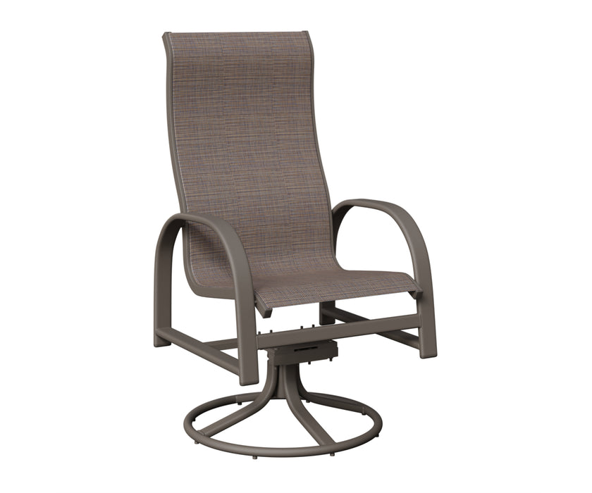 Berlin Gardens Murphy High Back Swivel Rocker Dining Chair