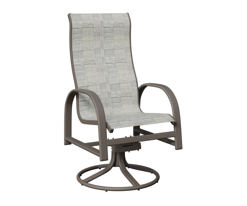 Berlin Gardens Murphy High Back Swivel Rocker Dining Chair