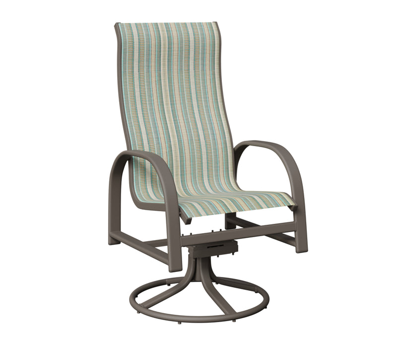 Berlin Gardens Murphy High Back Swivel Rocker Dining Chair