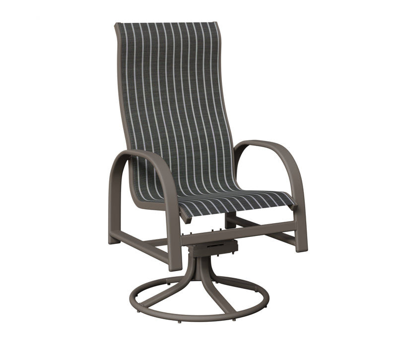 Berlin Gardens Murphy High Back Swivel Rocker Dining Chair
