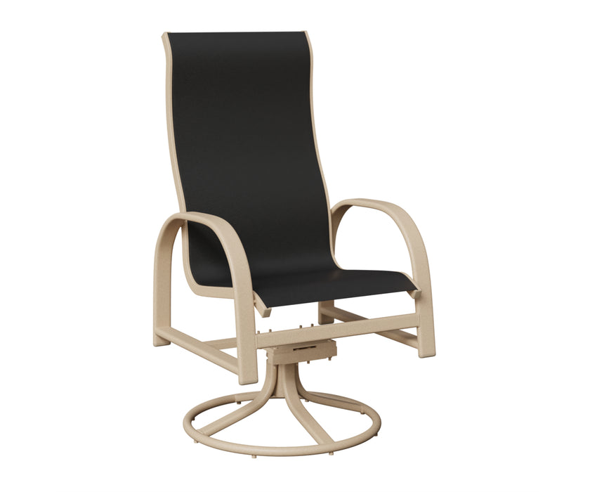 Berlin Gardens Murphy High Back Swivel Rocker Dining Chair