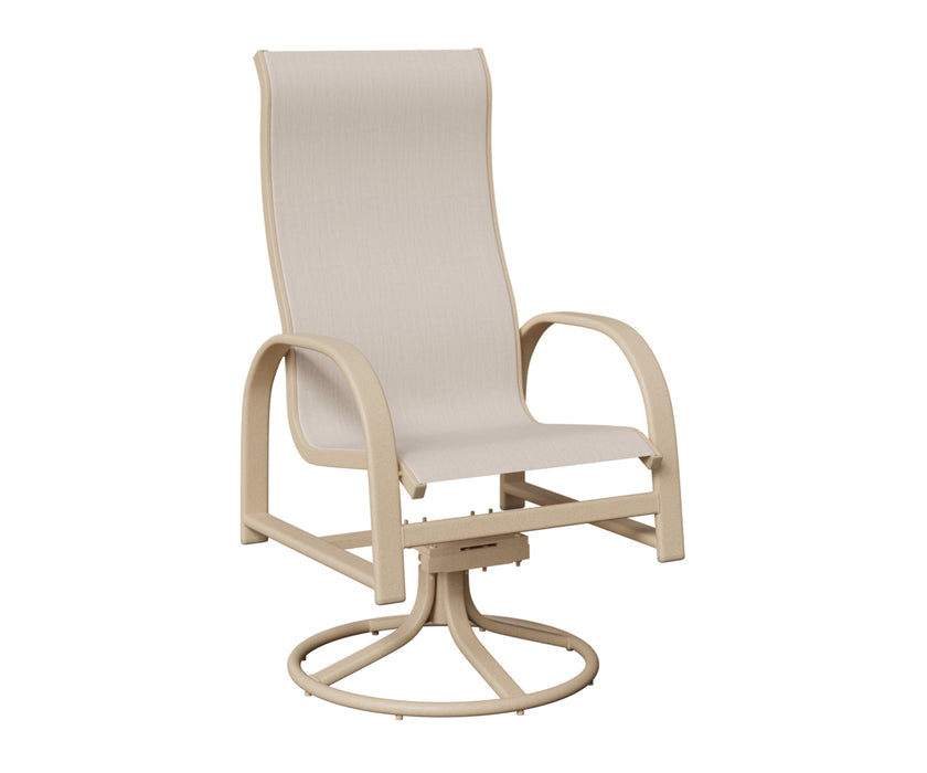 Berlin Gardens Murphy High Back Swivel Rocker Dining Chair