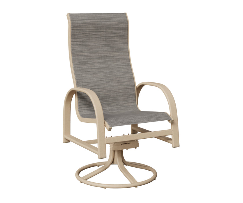 Berlin Gardens Murphy High Back Swivel Rocker Dining Chair