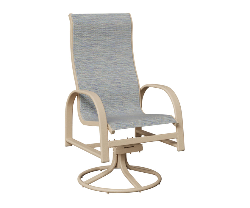 Berlin Gardens Murphy High Back Swivel Rocker Dining Chair