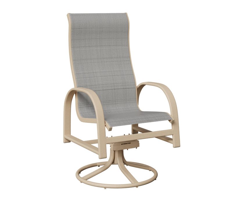 Berlin Gardens Murphy High Back Swivel Rocker Dining Chair