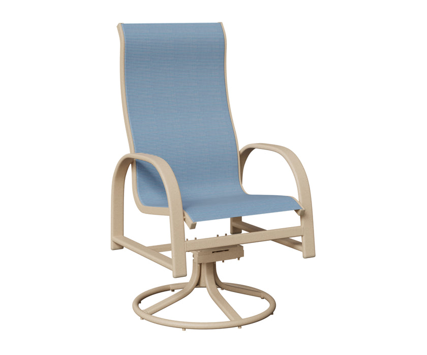 Berlin Gardens Murphy High Back Swivel Rocker Dining Chair