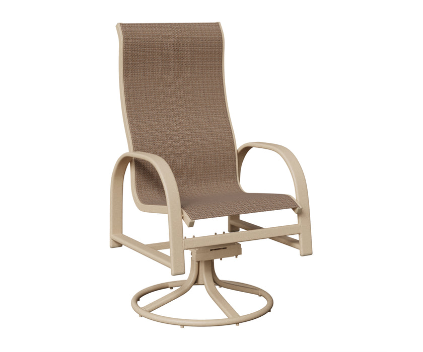 Berlin Gardens Murphy High Back Swivel Rocker Dining Chair