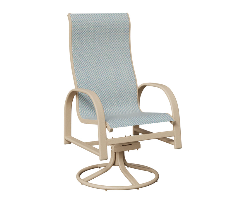 Berlin Gardens Murphy High Back Swivel Rocker Dining Chair