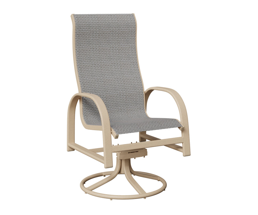 Berlin Gardens Murphy High Back Swivel Rocker Dining Chair