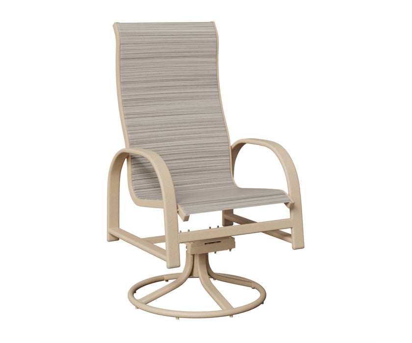 Berlin Gardens Murphy High Back Swivel Rocker Dining Chair