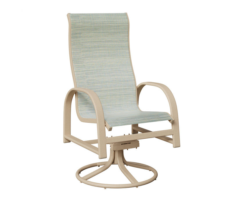 Berlin Gardens Murphy High Back Swivel Rocker Dining Chair