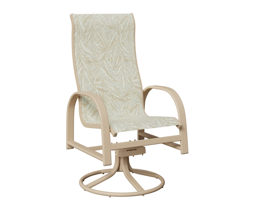 Berlin Gardens Murphy High Back Swivel Rocker Dining Chair
