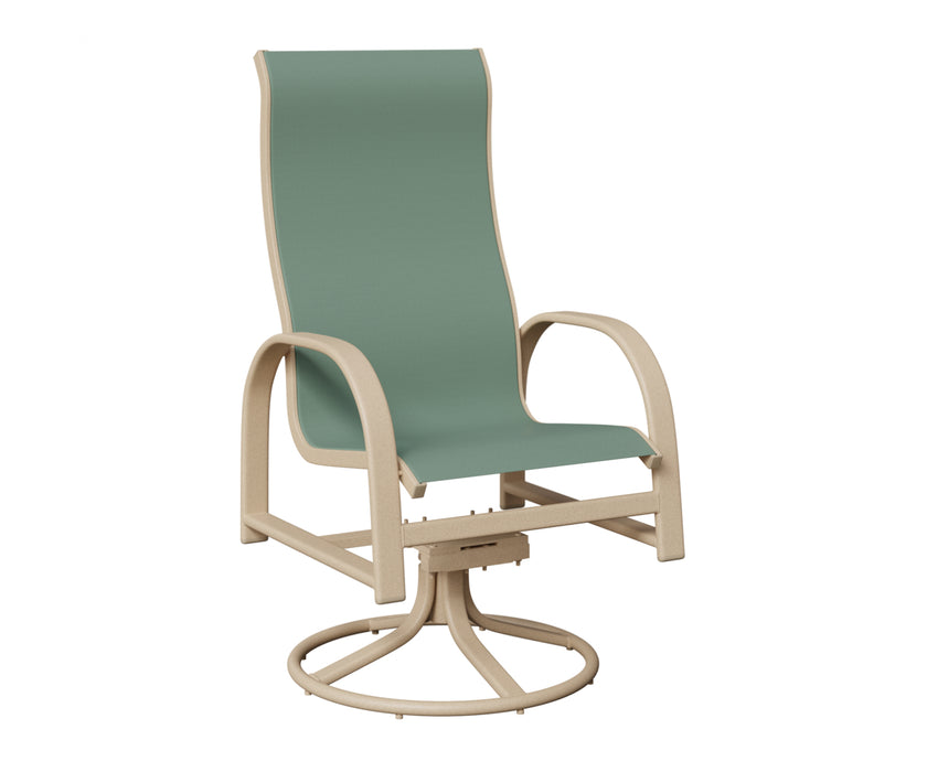 Berlin Gardens Murphy High Back Swivel Rocker Dining Chair