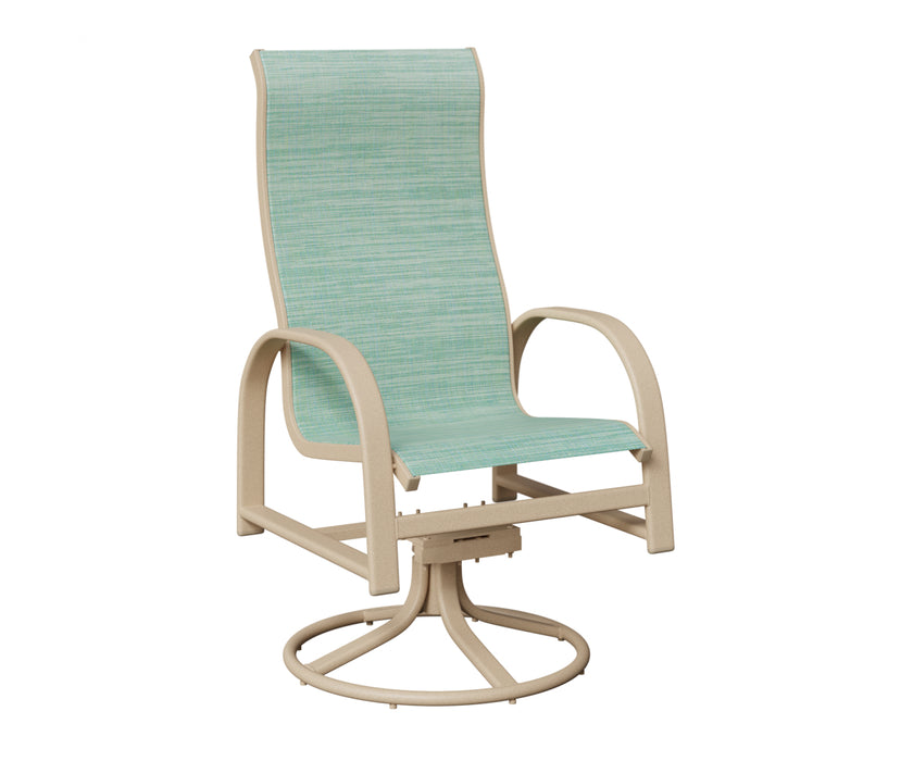 Berlin Gardens Murphy High Back Swivel Rocker Dining Chair