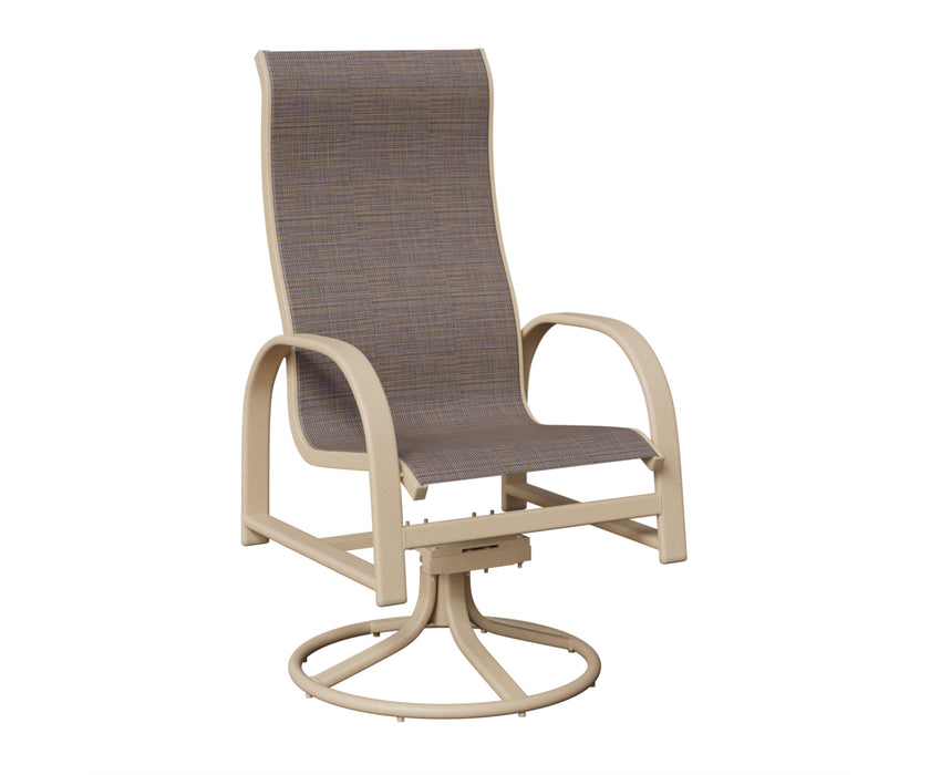 Berlin Gardens Murphy High Back Swivel Rocker Dining Chair