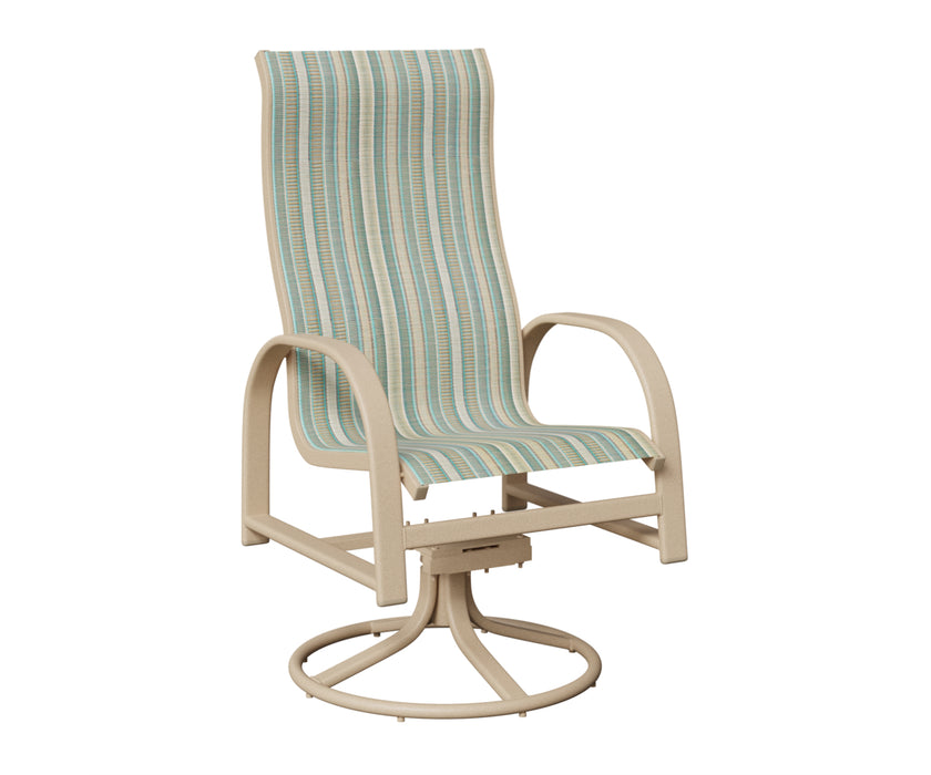 Berlin Gardens Murphy High Back Swivel Rocker Dining Chair