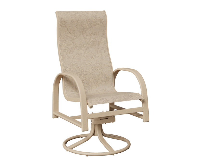 Berlin Gardens Murphy High Back Swivel Rocker Dining Chair